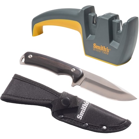 Smiths 2023 Smith'S Edgesport Fixed Blade Combo W/ Edge Pro SMI-51238